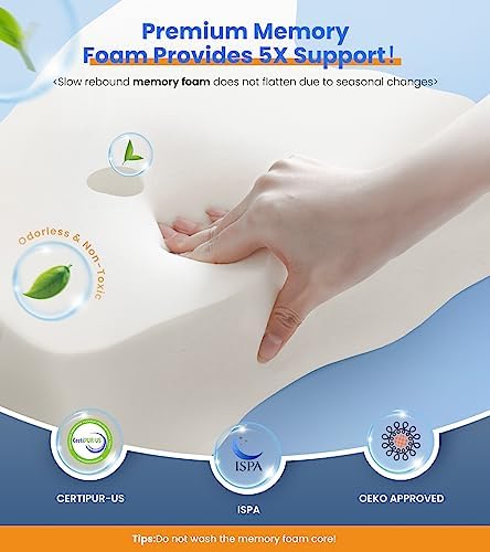 Ultra Pain Relief Cooling Pillow for Neck Support, Adjustable Cervical Pillow 6
