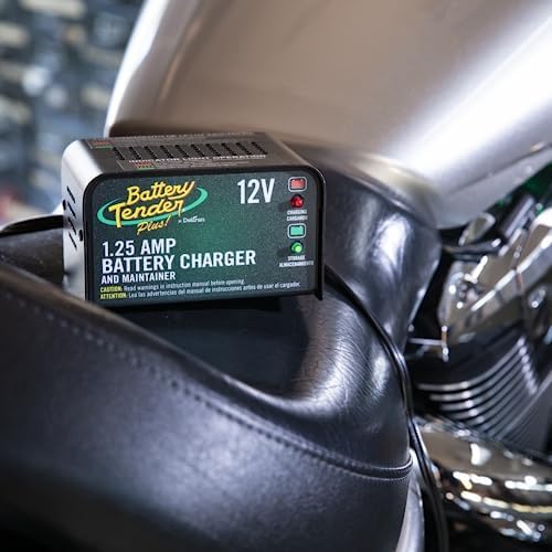 Battery Tender Plus 12V Battery Charger and Maintainer: 1.25 AMP Powersport 7
