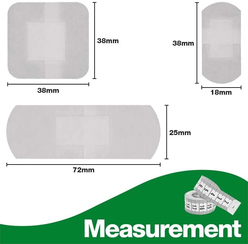 Safety First Aid Group HypaPlast Clear Washproof Assorted (Pack of 100) 4