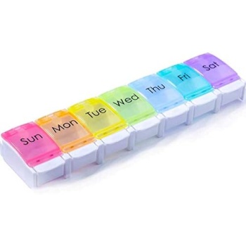 AidShunn Pill Boxes 7 Day Portable Storage Box Weekly Organizer to Hold