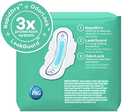 Always Ultra Thin Feminine Pads for Women, Size 1 Regular Absorbency 2