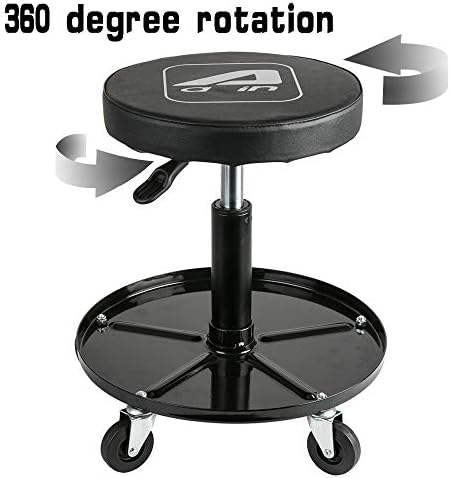 Aain LT2A Heavy-Duty Adjustable Mechanic’s Roller Seat Adjustable Rolling Stool 3