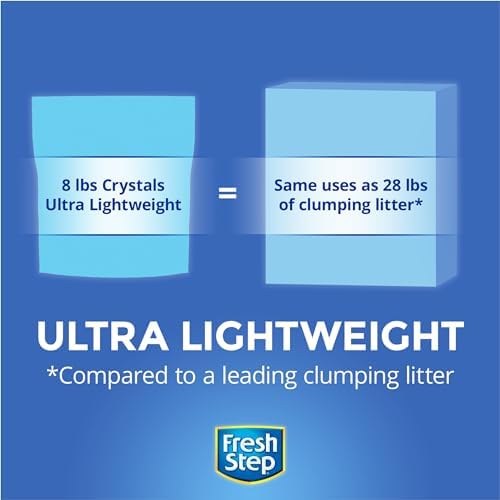 Fresh Step Crystals, Premium Cat Litter, Scented, 8 Pounds (Pack of 2)Package 2