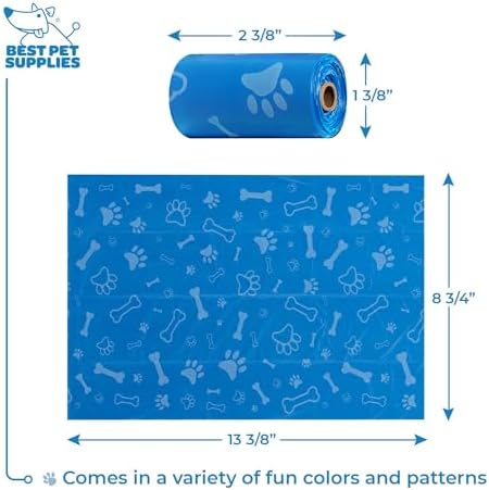 Best Pet Supplies Dog Poop Bags for Waste Refuse Cleanup, Doggy Roll 4