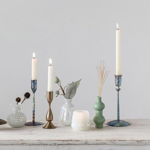 Creative Co-Op Hand-Forged Metal Taper, Antique Brass Finish Candle Holder 6
