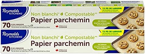 Reynolds Kitchens Unbleached Parchment Paper 12″x 70′ 2-Pack, White 2