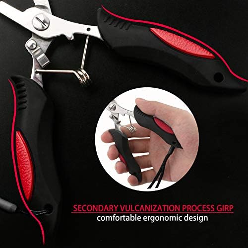 Fishing Pliers Stainless Steel Hook Remover Braid Cutter Rustproof Saltwater Split Ring 3