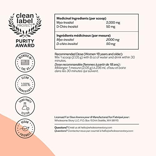 Canada Myo-Inositol & D-Chiro Inositol Powder | 90-Day Supply | 40:1 Ratio 2