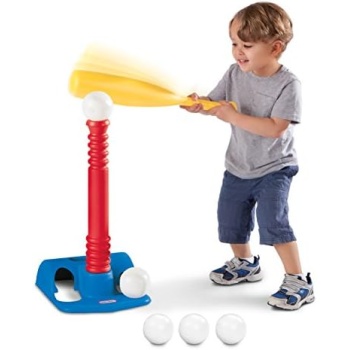 Little Tikes T-Ball Set, Red, 5 Balls, for Toddlers Ages 18+ Months