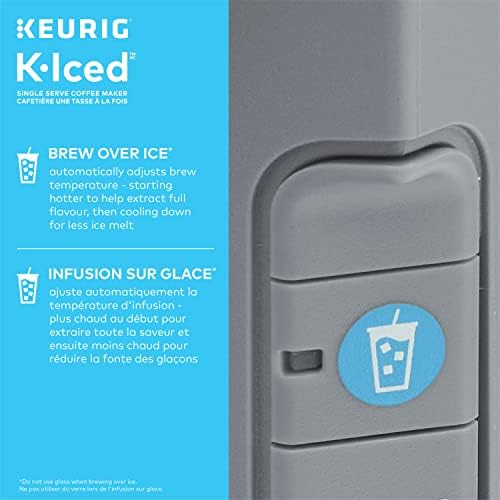 Keurig K-Iced Single Serve K-Cup Pod Coffee Maker, Featuring Simple Push Blue 3