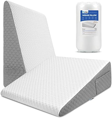 Forias 7.5" Wedge Pillow for Sleeping Bed Wedge Pillow for After Surgery