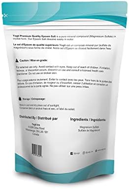 Yogti Natural Epsom Salt- Canadian Brand 10 pound 2