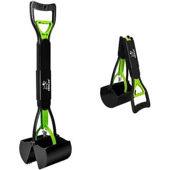 SZHLUX 28" Pooper Scooper, Foldable Dog Pooper Scooper with Unbreakable Material