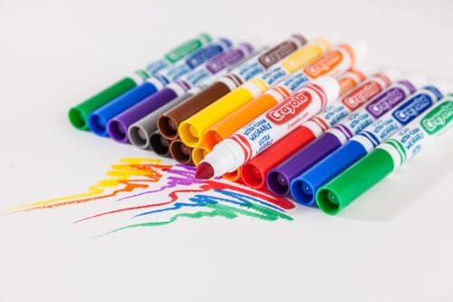 Crayola Ultra Clean Washable Markers (40 Count), Coloring Markers for Kids 7