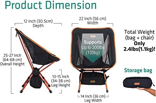 TREKOLOGY Camping Chairs, Folding Camping Chair, Outdoor Chairs, Lawn Chairs Camp Chair 4