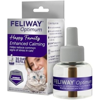 FELIWAY Optimum, Enhanced Calming Pheromone 30-day Refill – 1 Pack, Translucent