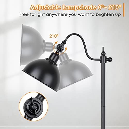 Mlambert Industrial LED Standing Floor Lamp Modern with 11W LED Bulb 3