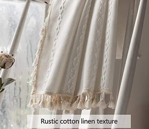 BCLBUSTE Boho Curtains Semi-Blackout Window Curtains 84 Inch 2 Pannels 6