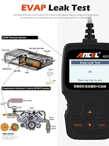 ANCEL AD310 Classic Enhanced Universal OBD II Scanner Car Engine Fault Code 5