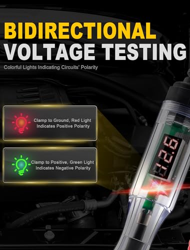 WINAMOO Test Light Automotive 5-90V Digital LED Circuit Tester 4