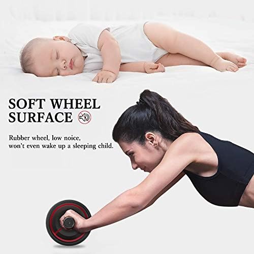 Readaeer Ab Roller Wheel with Knee Pad Abdominal Exercise for Home Gym Fitness 7