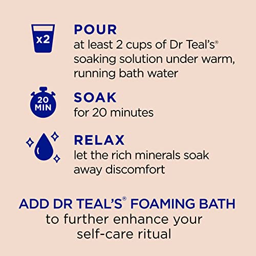 Dr Teal’s Pure Epsom Salt, Soothe & Comfort with Oat Milk & Argan Oil, 3lbs 4