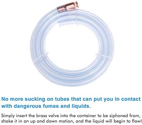 A ABIGAIL Gas Siphon Hose Pump Shaker Siphon for Gasoline Fuel Transfer Safe 2