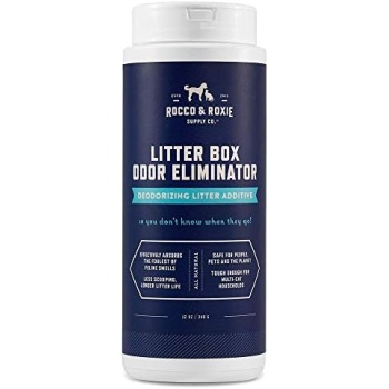 Rocco & Roxie Litter Box Odor Eliminator, Best Natural Urine Deodorizer for Cat