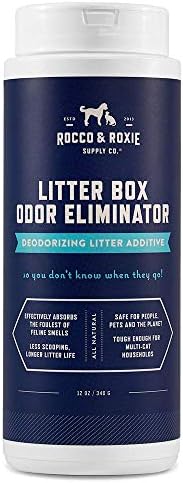 Rocco & Roxie Litter Box Odor Eliminator, Best Natural Urine Deodorizer for Cat
