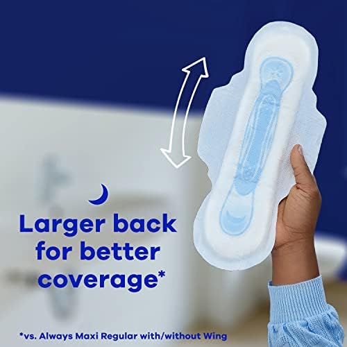 Always Maxi Feminine Pads for Women, Size 5 Extra Heavy Overnight Absorbency 4