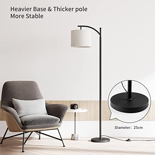 SUNMORY Arc Floor Lamp, Modern Floor Lamp with Romote Control and Stepless 6