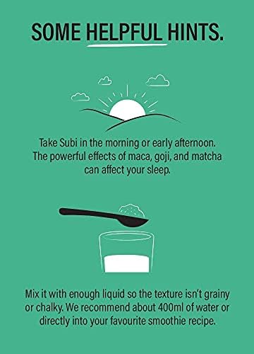 SUBI RAW Greens Superfood Powder NOT FLAVOURED DAILY VEGETABLE REPLACEMENT 8