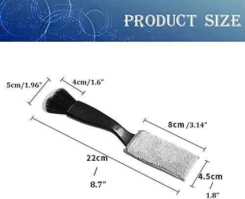 Smeyta Double Head Brush for Car Clean 1Pack,Car Brushes for Detailing 2