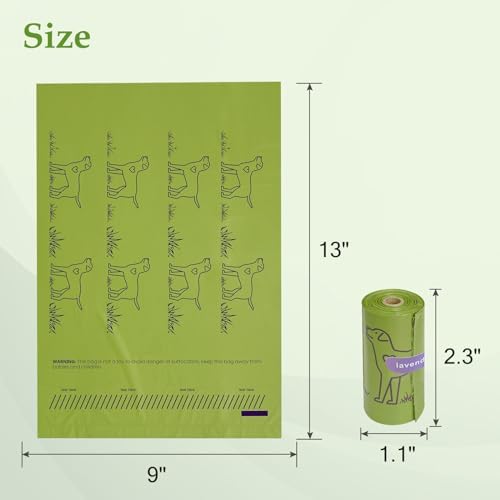 240 Count 13” x 9” Dog Poop Bags Rolls, Leakproof Strong & Sturdy Poop Bags 5