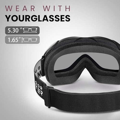 OutdoorMaster OTG Ski Goggles – Over Glasses Ski/Snowboard Goggles 4