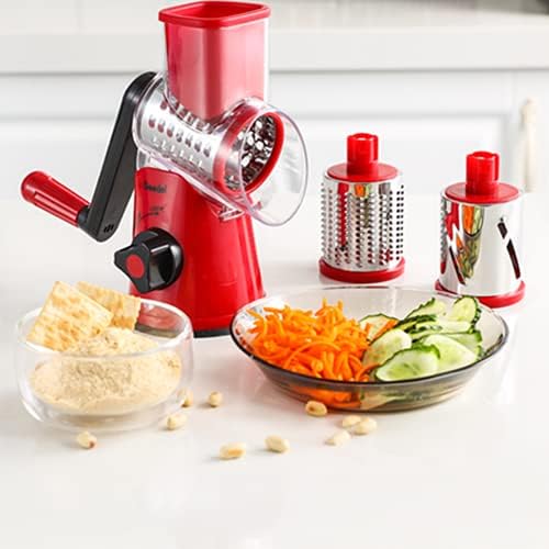 Geedel Kitchen Cheese Grater, Rotary Mandoline Vegetable Slicer 8