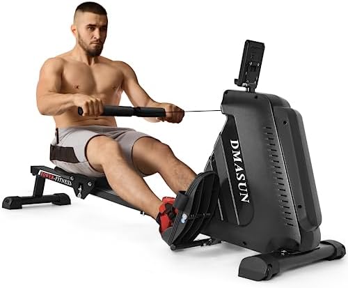 DMASUN Rowing Machine 350 LB Weight Capacity Foldable Rower with 16 Levels