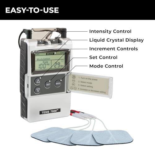 TENS 7000 Digital TENS Unit with Accessories – TENS Unit Muscle Stimulator 8