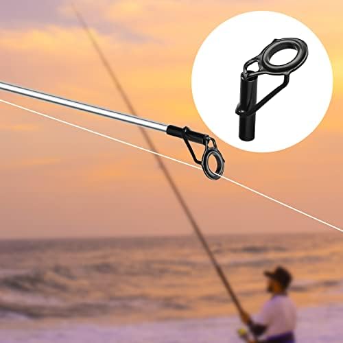 KINBOM 8pcs Rod Tip Repair Kit, Stainless Steel Rod Tip Repair Rod Tip Replacement Fishing 5