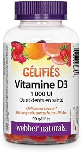 Webber Naturals Vitamin D3 1000 IU, 90 Gummies, For Healthy Bones, Teeth 2