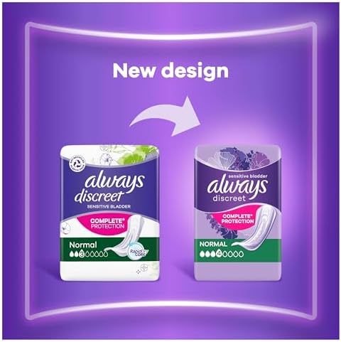 Always Discreet Incontinence Pads Women, Normal, 48 Moderate Absorbency Pads 5