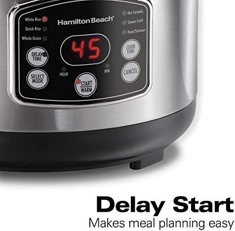 Hamilton Beach Rice & Hot Cereal Cooker, 7-Cups uncooked resulting in 14-Cups 6
