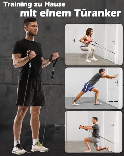 Zacro Resistance Band [Set of 6] Exercise Bands 270lbs Fitness Workout Bands 6