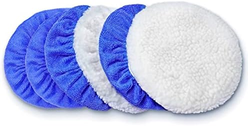 FONAROLL 5 to 6 Inch Car Polisher Pad Bonnet, 15Pcs Car Polishing Bonnet Buffing 6