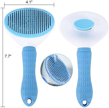 Depets Self Cleaning Slicker Brush, Dog Cat Bunny Pet Grooming Shedding Brush 4
