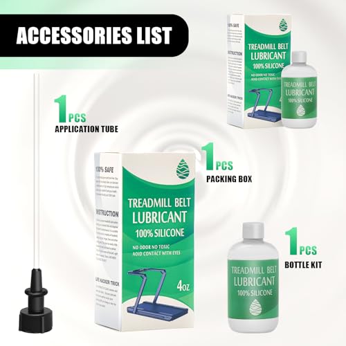 Premium 100% Silicone Lube 4 Ounces for Treadmill Belt Lubrication 4