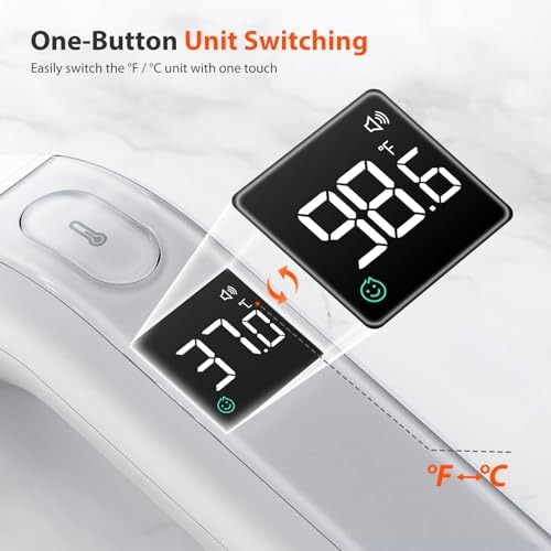 iHealth Digital Thermometer for Adults and Kids – Infrared Forehead Thermometer 6