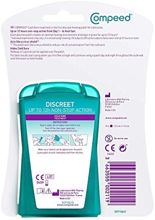 Compeed Cold Sore Discreet Healing Patch, 15 Count (Pack of 1) 2