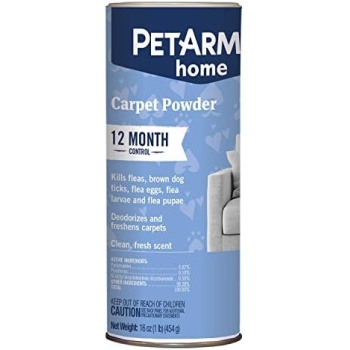 PETARMOR Home Carpet Powder for Fleas and Ticks, Protect Your Home From Fleas