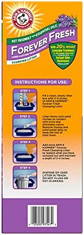 Arm & Hammer Forever Fresh Clumping Cat Litter Lavender, MultiCat 18lb 18